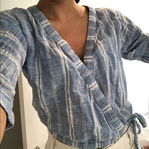 Striped Blue Blouse
